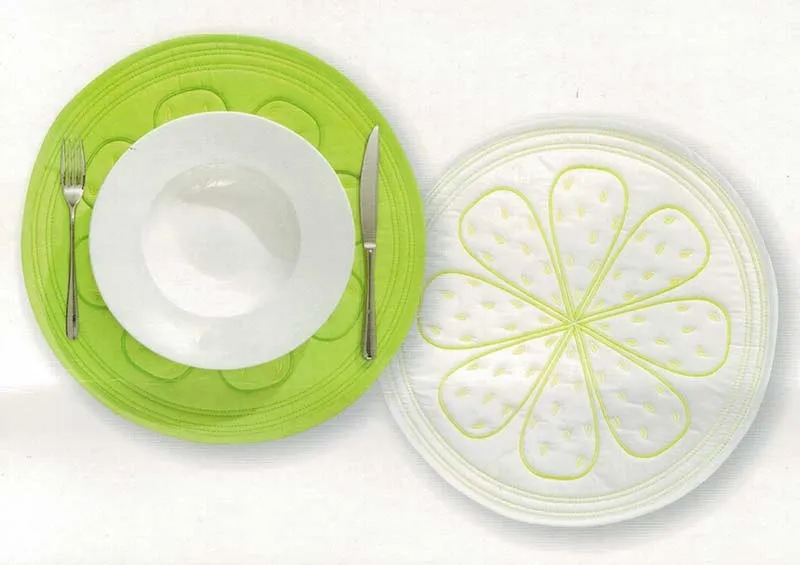 Sottopiatto Sagomato Citrus Verde