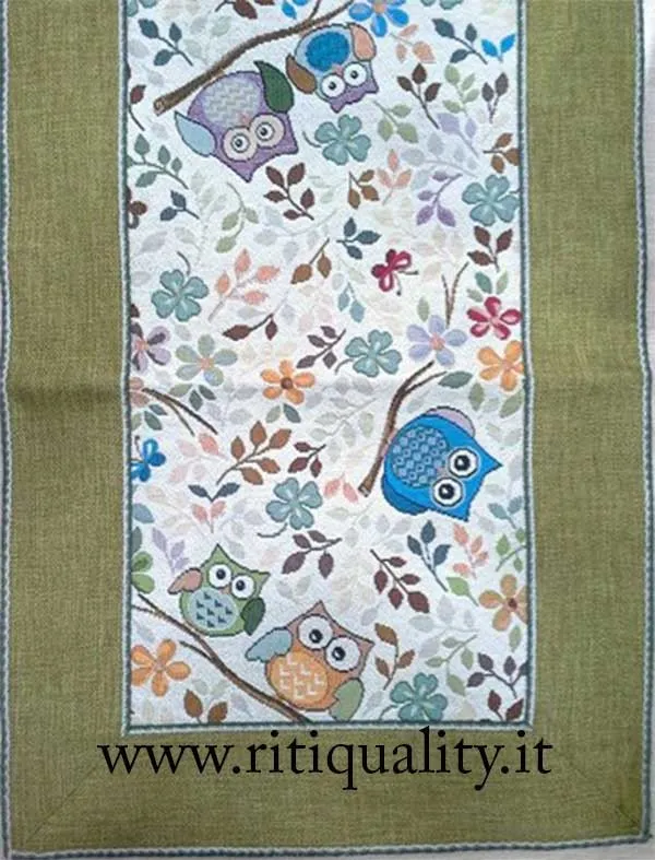 Striscia 40×110 cm art.Civetta verde - immagine 3