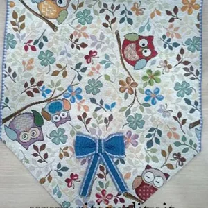Striscia 40×120 cm art.Civetta blu con fiocchetti