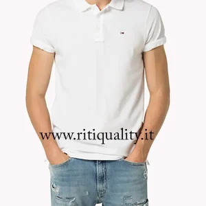 Tommy Hilfiger Polo uomo bianco DM0DM00488