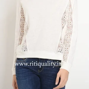 Pepe Jeans Maglia donna con macramè sul retro PL502613 DIANA