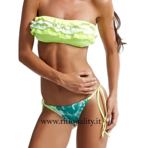 F**K Costume Bikini a fascia pizzosangallo e volant FK17-2B240U
