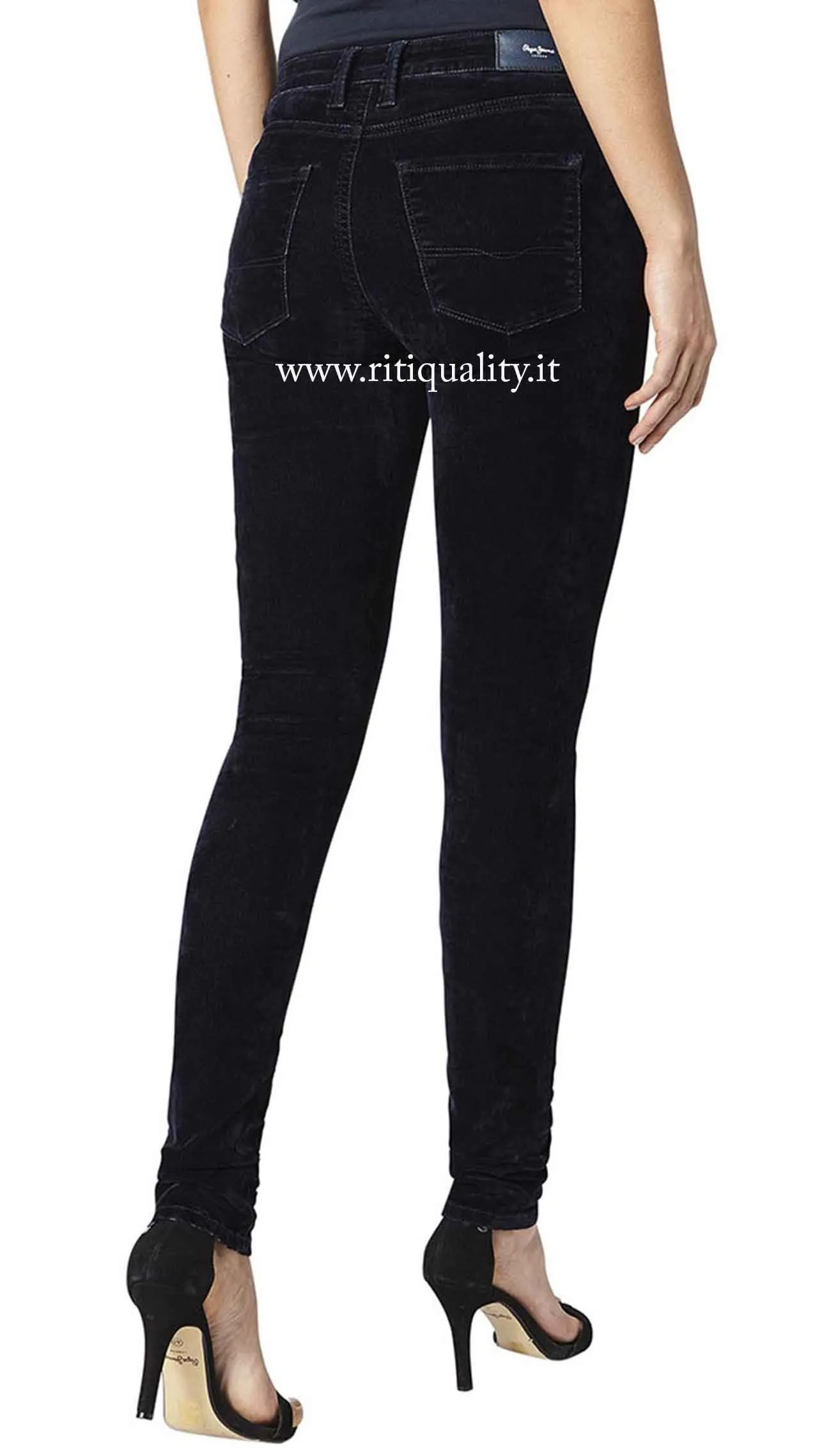 Pepe Jeans Pantalone donna in velluto PL210878YB12 REGENT - immagine 4