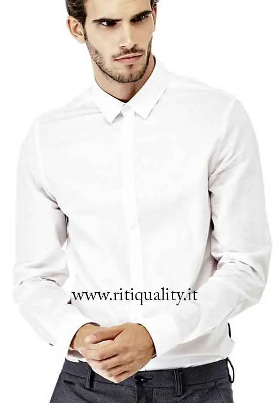 Guess Uomo Camicia con microfantasia M73H52W8TX0 - immagine 3