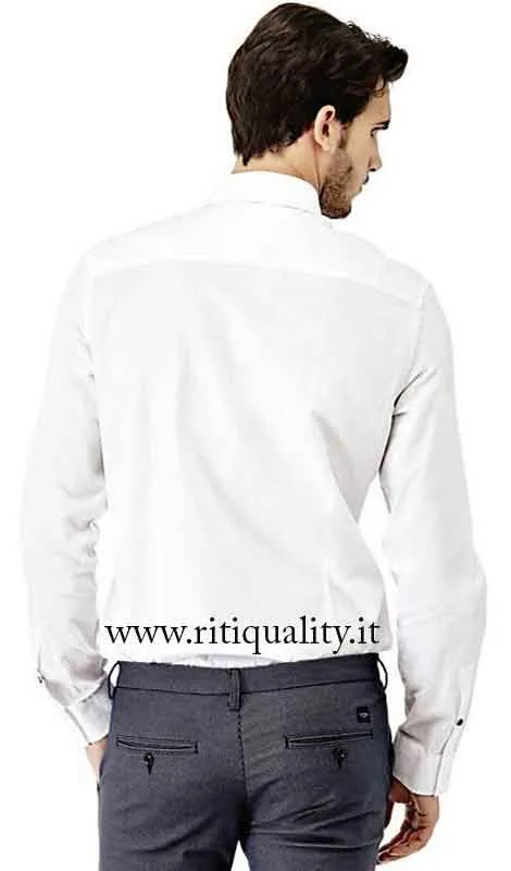 Guess Uomo Camicia con microfantasia M73H52W8TX0 - immagine 5