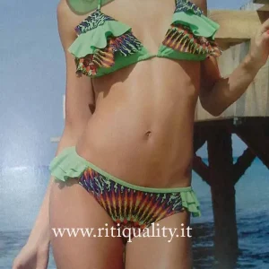 Costume Bikini Ysabel Mora a triangolo verde 80665