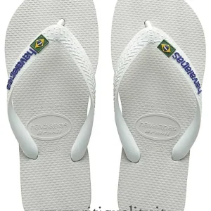 Infradito Havaianas Brasil Logo Bianco
