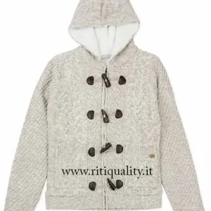 Cardigan Losan Donna Pelliccia e Alamari art. 722-5008ab