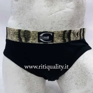 Roberto Cavalli Slip Uomo bordo elastico tigrato