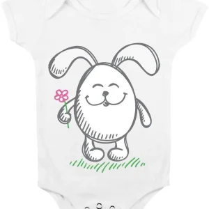body da neonato  body pasqua “Coniglietto pasquale” bimbi,