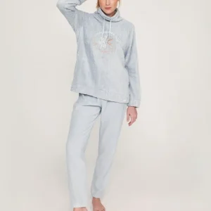 Muydemi Pigiama invernale con collo alto da Donna