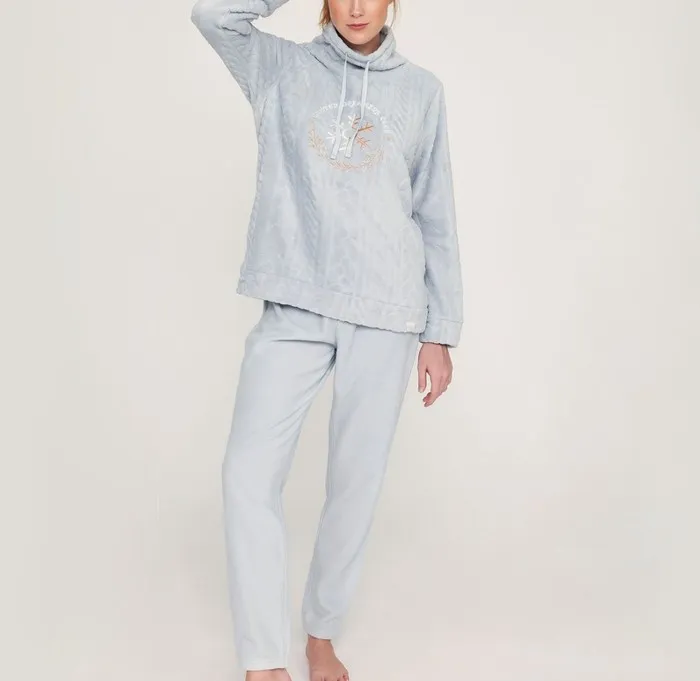 Muydemi Pigiama invernale con collo alto da Donna - immagine 2