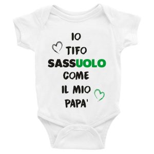 Body Neonato Calcio – Tifo nero verde come il mio Papà – Body Neonato Festa del Papà – Body Neonato – Calcio – sport – Body da Neonato Papà – Idea Regalo
